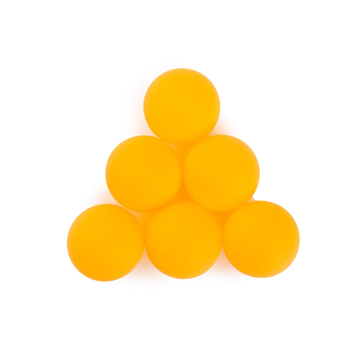 6 Pelotas Ping Pong Best Plástico Tenis de Mesa Naranja